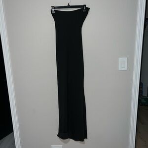 Elegant Black Strapless Gown NWT Shein stropless black maxi dress XS